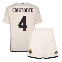 Fotbalové Dres AS Roma Bryan Cristante #4 Dětské Venkovní 2023-24 Krátký Rukáv (+ trenýrky)